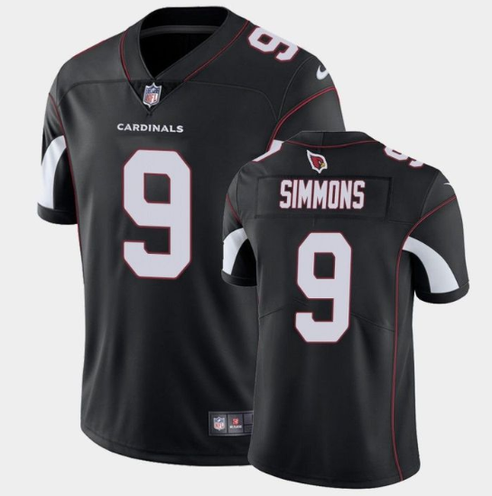 Men's Arizona Cardinals #9 Isaiah Simmons Black Vapor Untouchable Limited Stitched Jersey Men's Arizona Cardinals #9 Isaiah Simmons Black Vapor Untouchable Limited Stitched Jersey